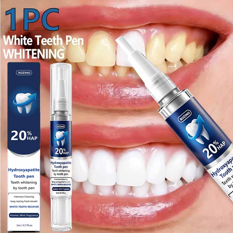 Teeth Whitening Fast - ปากกาฟอกสีฟันแบบออกฤทธิ์เร็ว ทำความสะอาดอย่างทรงพลัง ขจัดความเหลือง ฟอกฟันขาว ดูแลสุขภาพเหงือก ไม่ต้องล้างออก