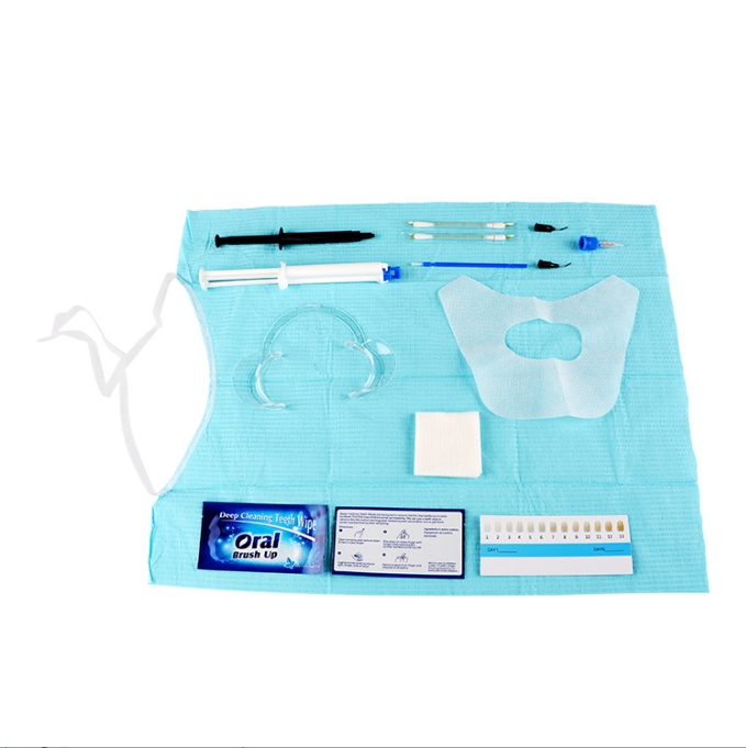 Teeth Whitening Bleaching Kit - ชุดฟอกสีฟันระดับมืออาชีพแบบสองชั้นป้องกัน 35% HP พร้อมเข็มฉีดยา ชุดคลินิก เจลฟอกสีฟันสำหรับคลินิก