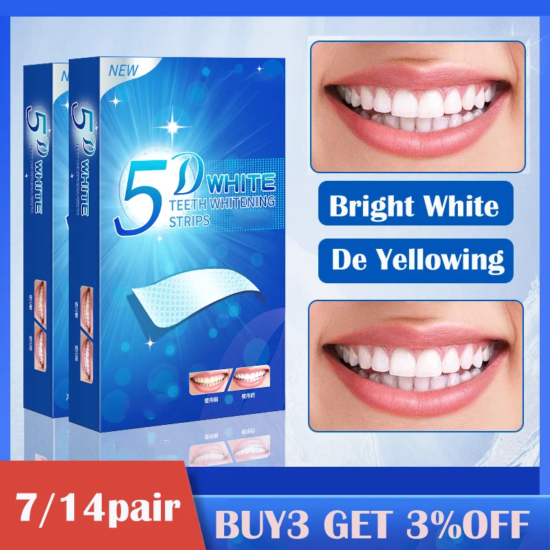 Teeth Whitening Bleaching Kit - 1/7/14 คู่ฟันไวท์เทนนิ่งแถบฟัน Whitener Kit Oral Hygiene