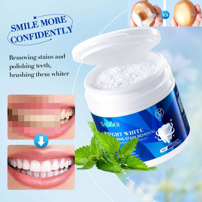 Teeth Whitening Baking Soda - ฟันไวท์เทนนิ่งผงฟอกสีเหลืองฟันลบคราบแผ่นปรับปรุงกลิ่นปากเบเกอรี่โซดาทันตกรรมสี Correcting Powder