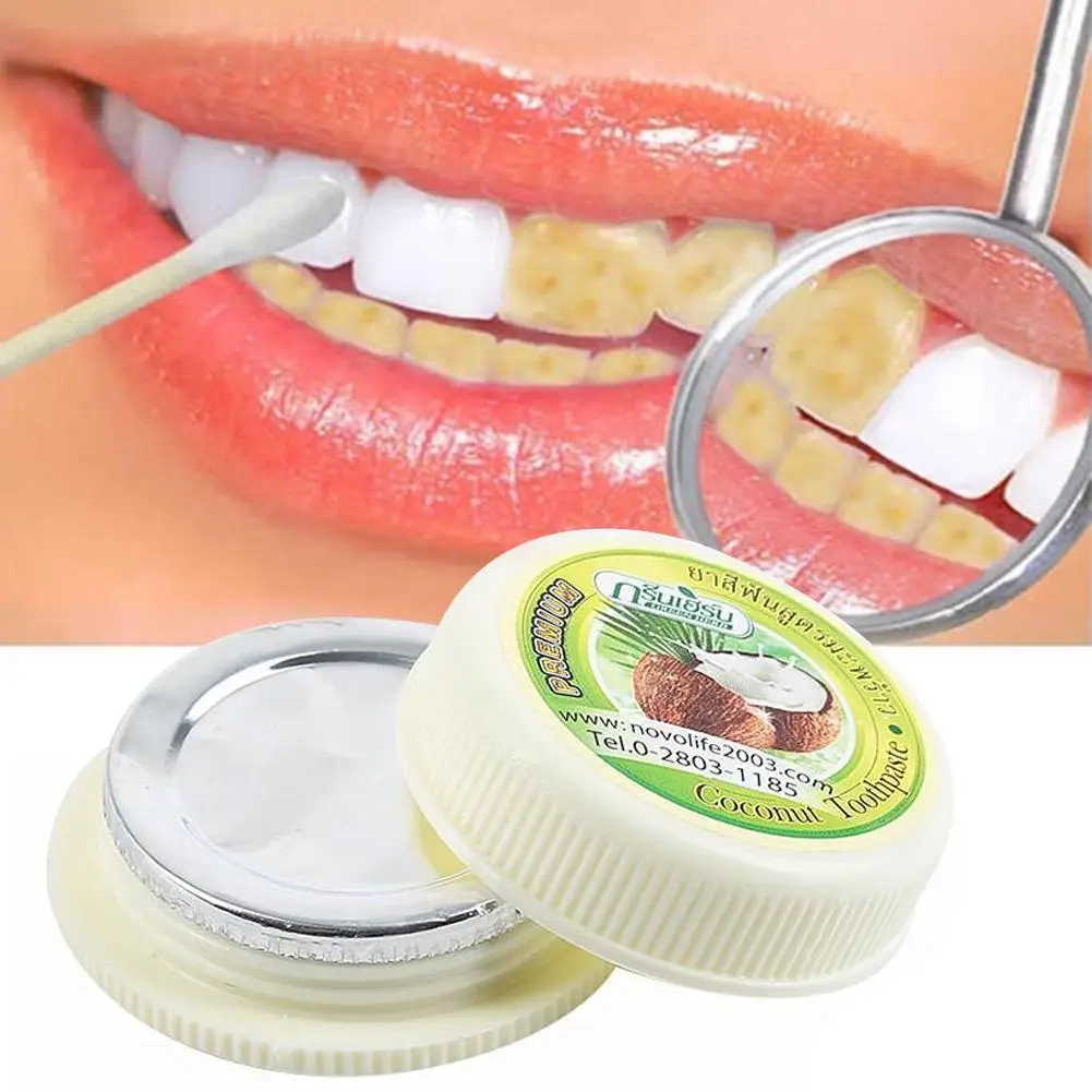 Teeth Whitening Zimba - ผงขัดฟันสมุนไพรผสมมะพร้าวและกานพลู 25 กรัม ช่วยฟันขาว ลดคราบเหลือง ดูแลเหงือก