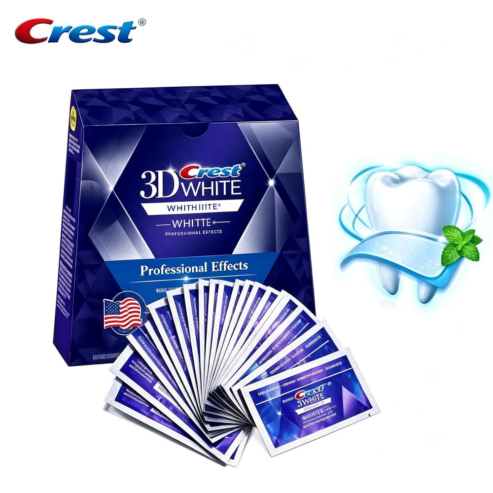 Whitening Strip 3D - ครีสต์ 3D ไวท์ ชุดผลิตภัณฑ์ฟอกสีฟันแบบแผ่น ให้ผลลัพธ์ระดับมืออาชีพ มีหลายขนาดให้เลือก