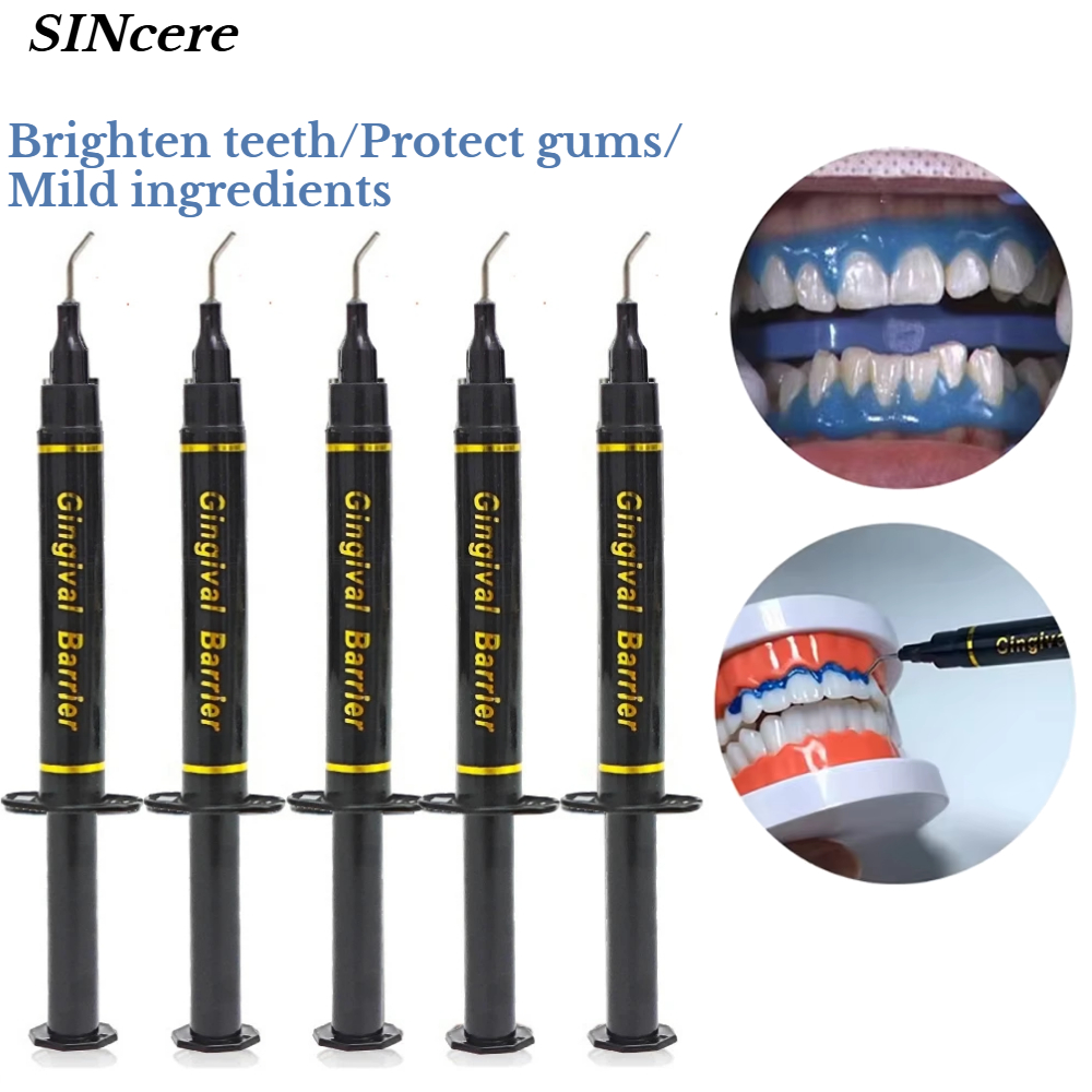 Teeth Whitening Gingival Barrier - เจลป้องกันเหงือกสำหรับฉีดยาทางทันตกรรม คลินิกป้องกันเหงือก อุปกรณ์ดูแลฟันขาวระดับมืออาชีพ วัสดุป้องกันเหงือกสำหรับทันตกรรม