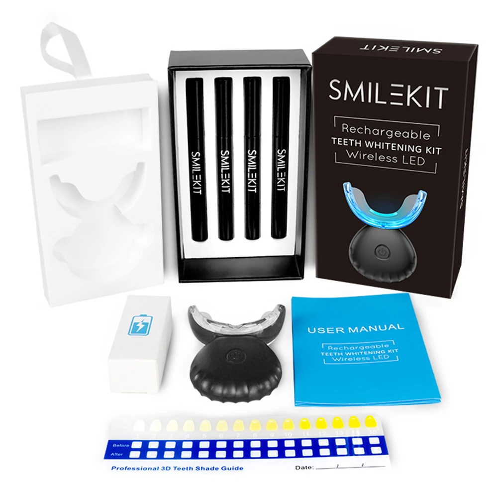 Teeth Whitening From Home - ทันตกรรมชุดฟอกสีฟัน Mini 16 LED Cold Light
