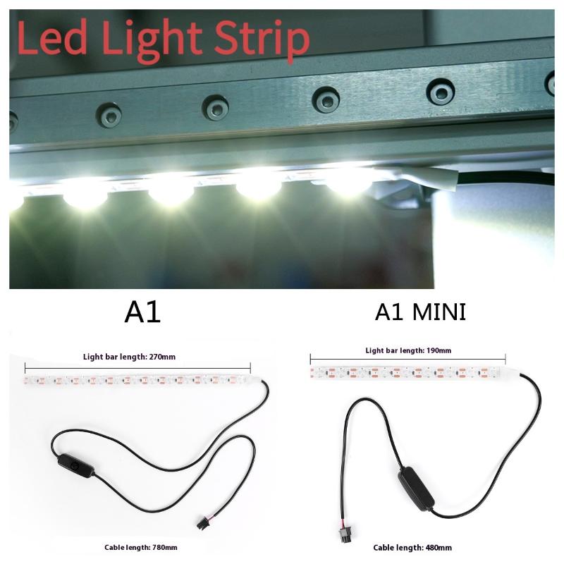 Whitening Strip 3D - อัพเกรดไฟ LED สำหรับ Bambu Lab A1/A1mini