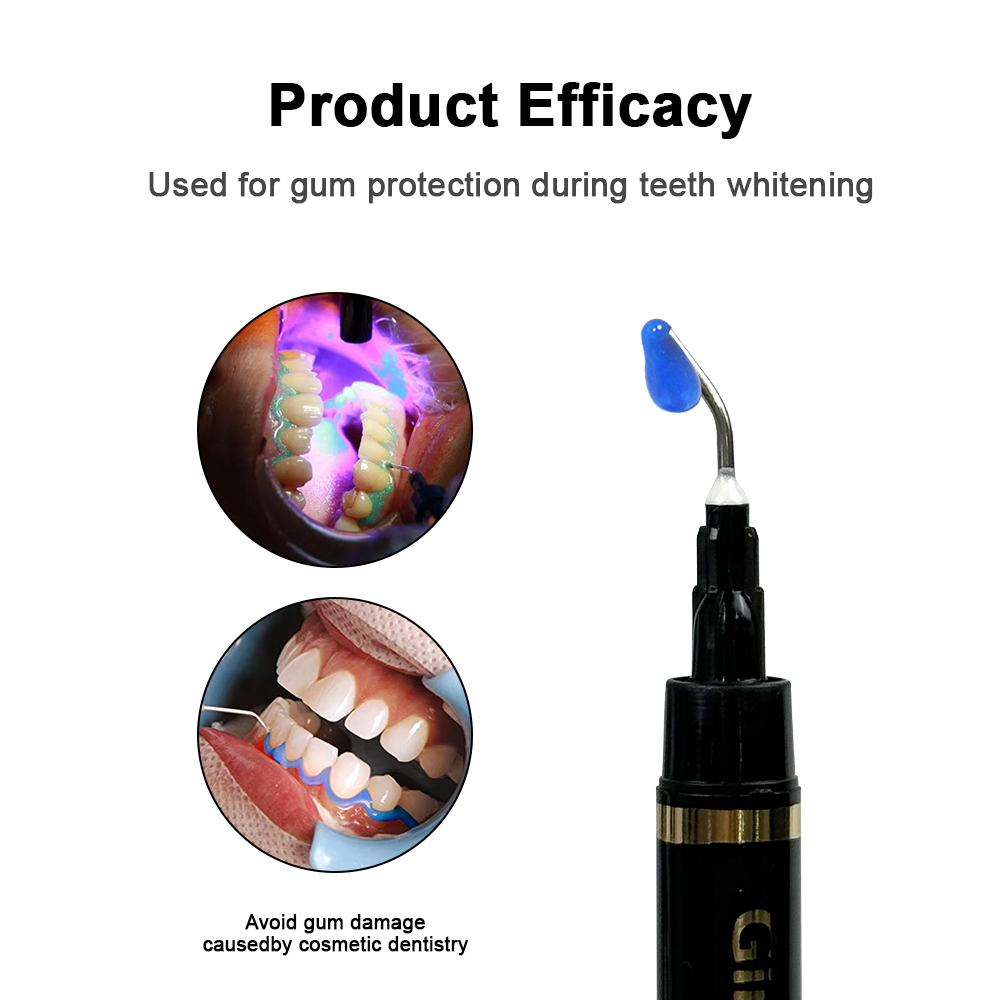 Teeth Whitening Gingival Barrier - 5 ชิ้น/10 ชิ้น 1.5 มล. เจลป้องกันเหงือก