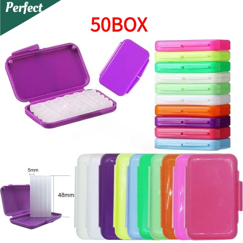 Teeth Whitening Kit Professional - แว็กซ์บรรเทาอาการปวดสำหรับผู้ใส่เครื่องมือจัดฟัน 50 กล่อง ปกป้องริมฝีปากและเหงือก ดูแลช่องปาก กลิ่นผลไม้