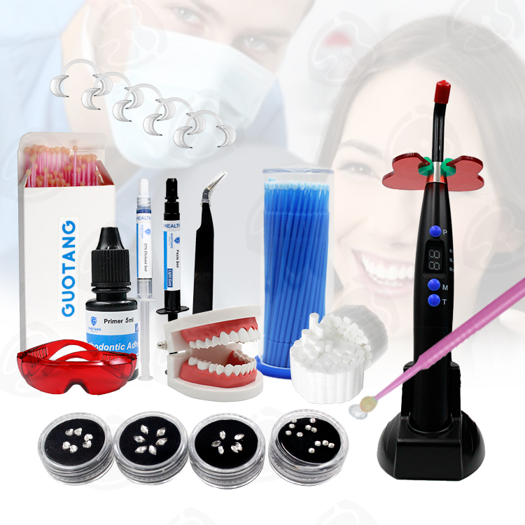 ชุดอุปกรณ์ติดเพชรฟันแบบมืออาชี - Teeth Whitening Light Kit บทวิจารณ์และราคา
