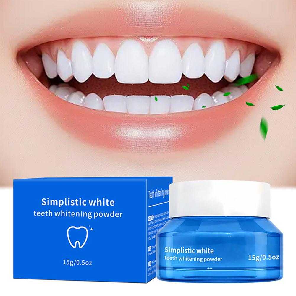 ผงฟอกฟันขาวสูตรเรียบง่าย ขจัดค - Teeth Whitening Street บทวิจารณ์และราคา