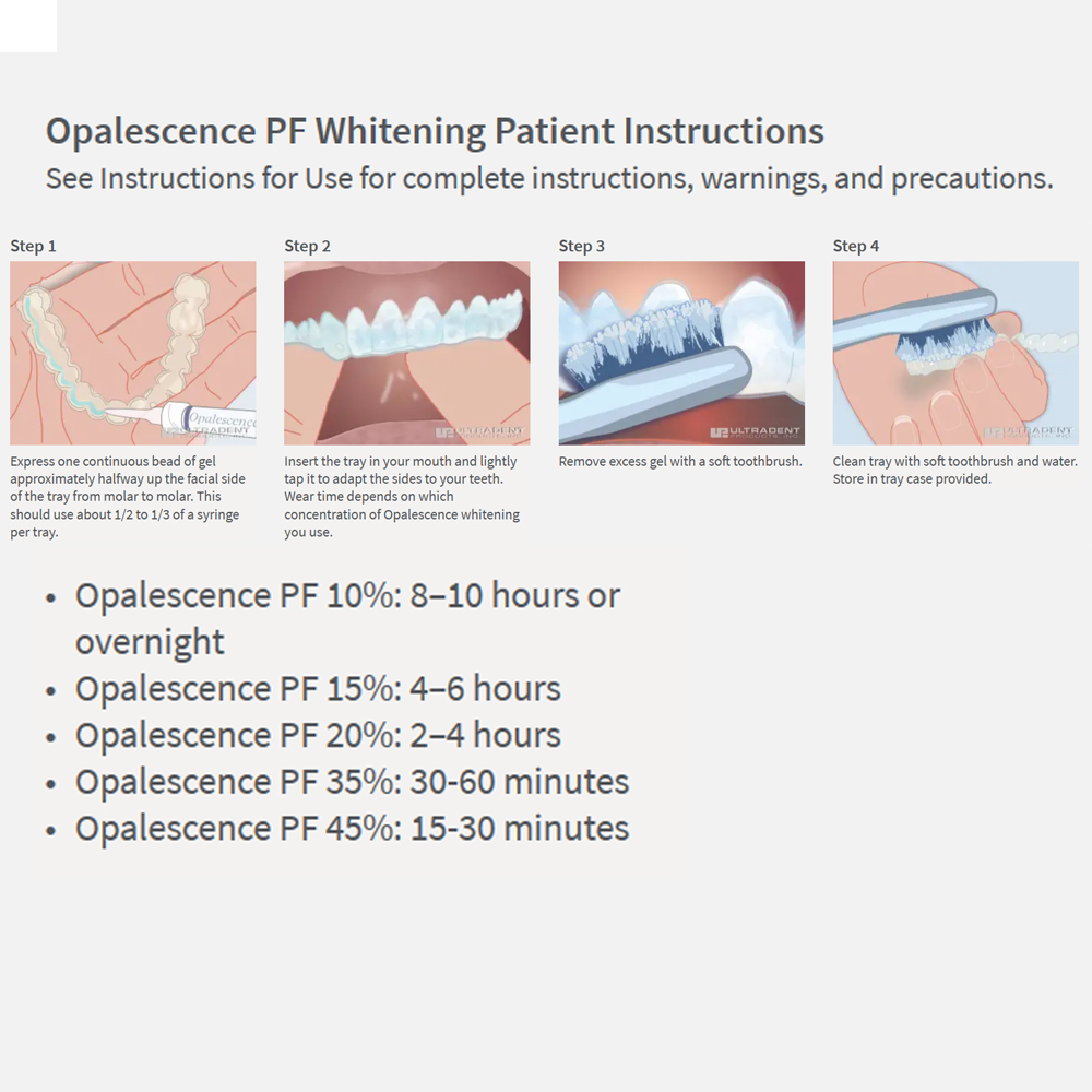 20% pF 20 16ชุดเจล8x1.2มล. ชุด - Teeth Whitening Bleaching Kit บทวิจารณ์และราคา