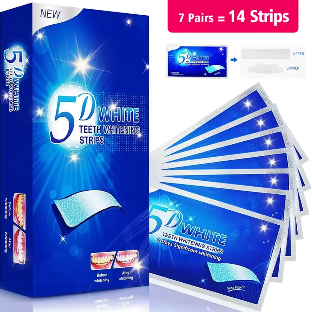 แผ่นฟอกสีฟัน ชุดฟอกฟันขาว ดูแล - Whitening Strip 3D บทวิจารณ์และราคา