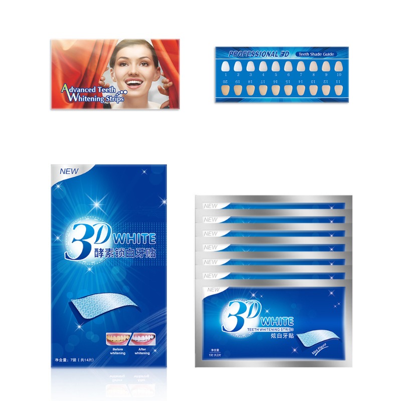 7 คู่ฟันแถบไวท์เทนนิ่งสำหรับฟั - Whitening Strip 3D บทวิจารณ์และราคา