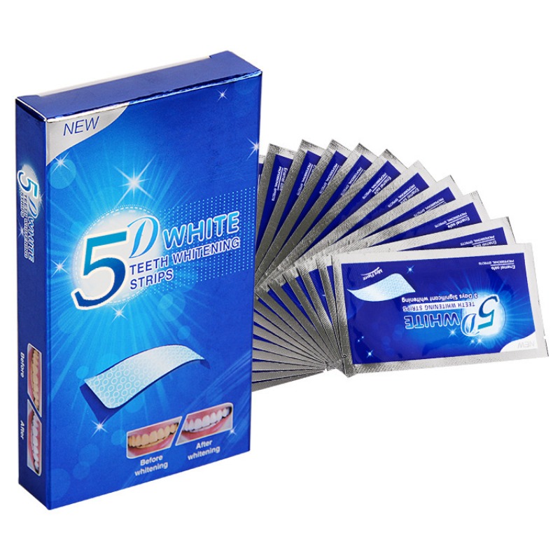 7 คู่ฟันแถบไวท์เทนนิ่งสำหรับฟั - Whitening Strip 3D บทวิจารณ์และราคา