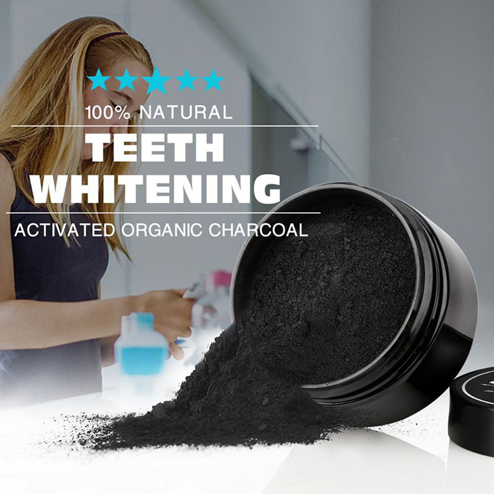 ผงฟอกสีฟัน2ชนิดผงถ่านออร์แกนิก - Teeth Whitening Activated Organic Charcoal บทวิจารณ์และราคา