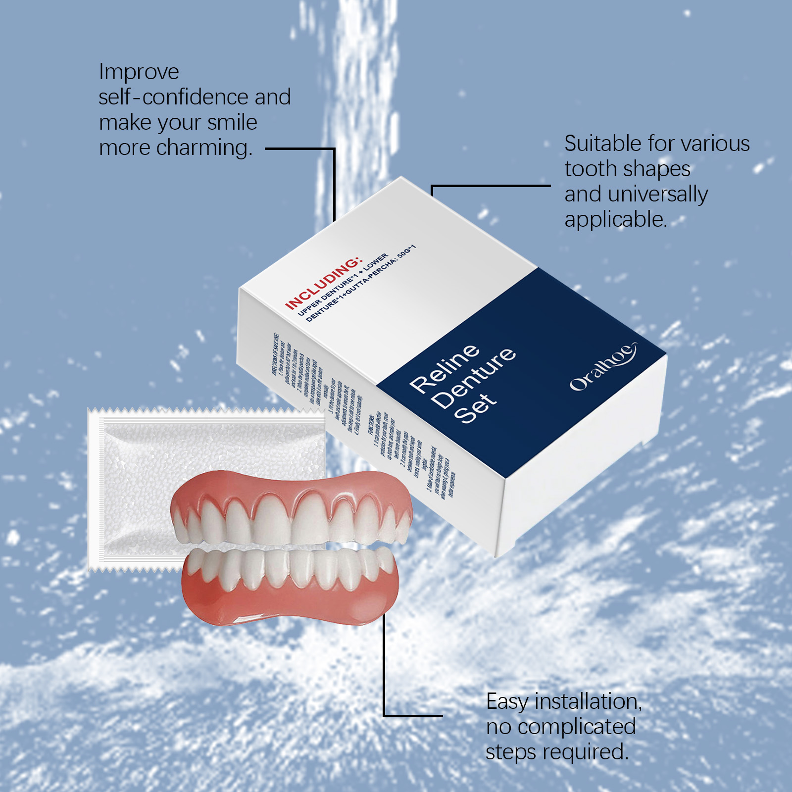 ฟันปลอม ฟันเทียม ฟันปลอมชั่วคร - Teeth Whitening Veneers บทวิจารณ์และราคา