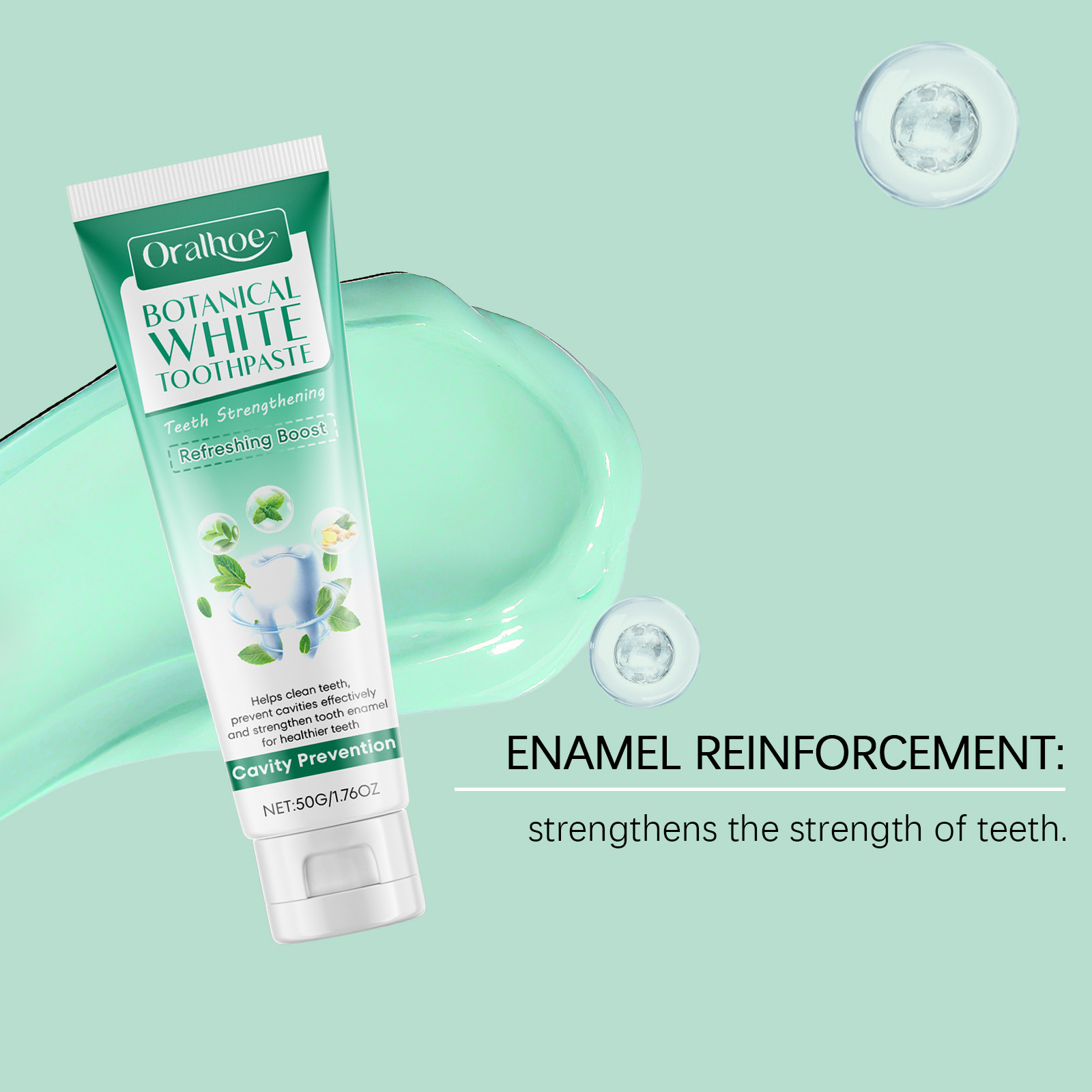 ยาสีฟันสูตรพฤกษศาสตร์ผสมเบกกิ้ - Teeth Whitening Baking Soda บทวิจารณ์และราคา