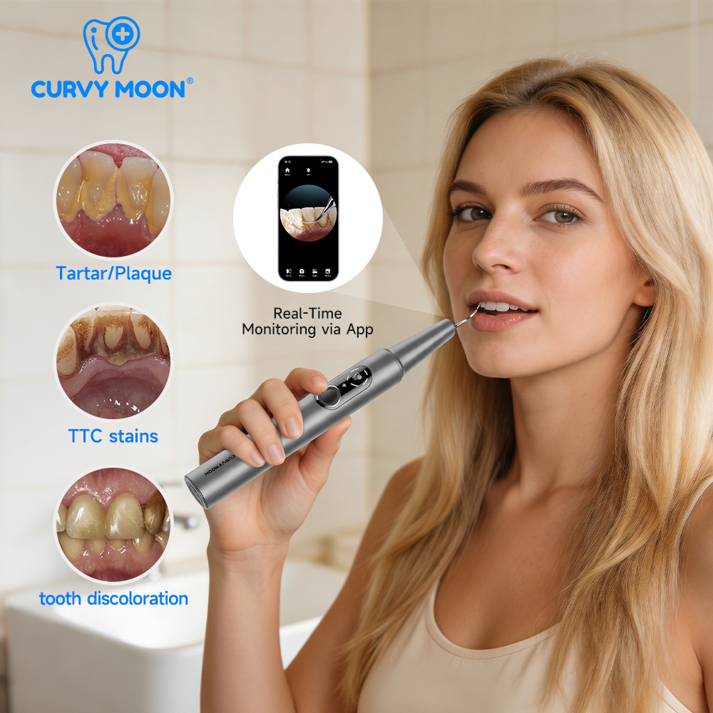 CURVY MOON เครื่องทำความสะอาดฟ - Teeth Whitening Kit Professional บทวิจารณ์และราคา