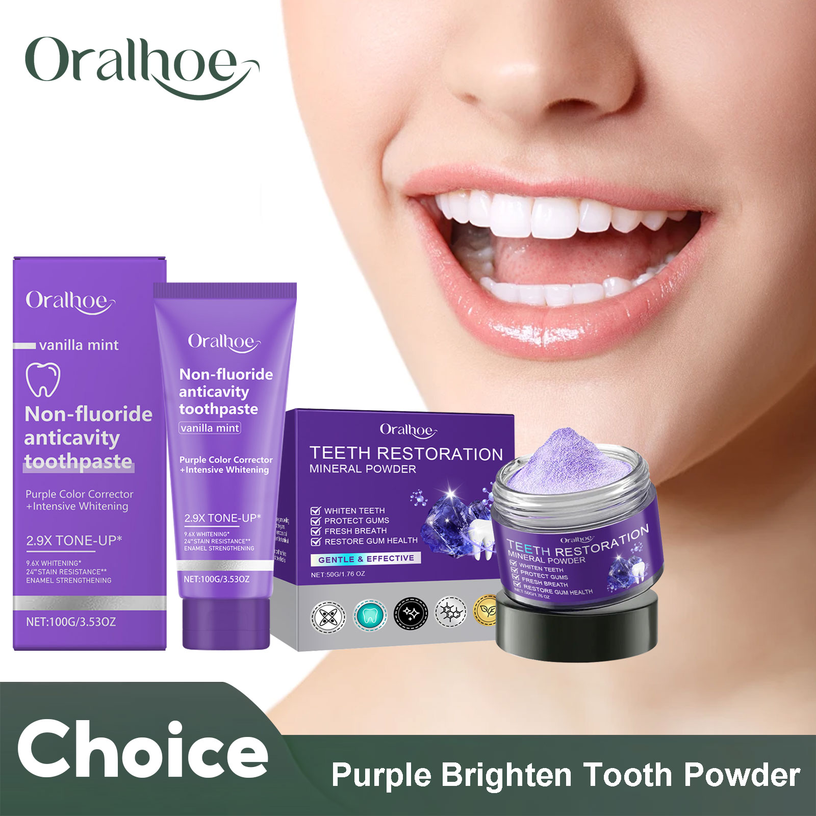 Teeth Restoration Mineral Powd - Teeth Whitening Street บทวิจารณ์และราคา