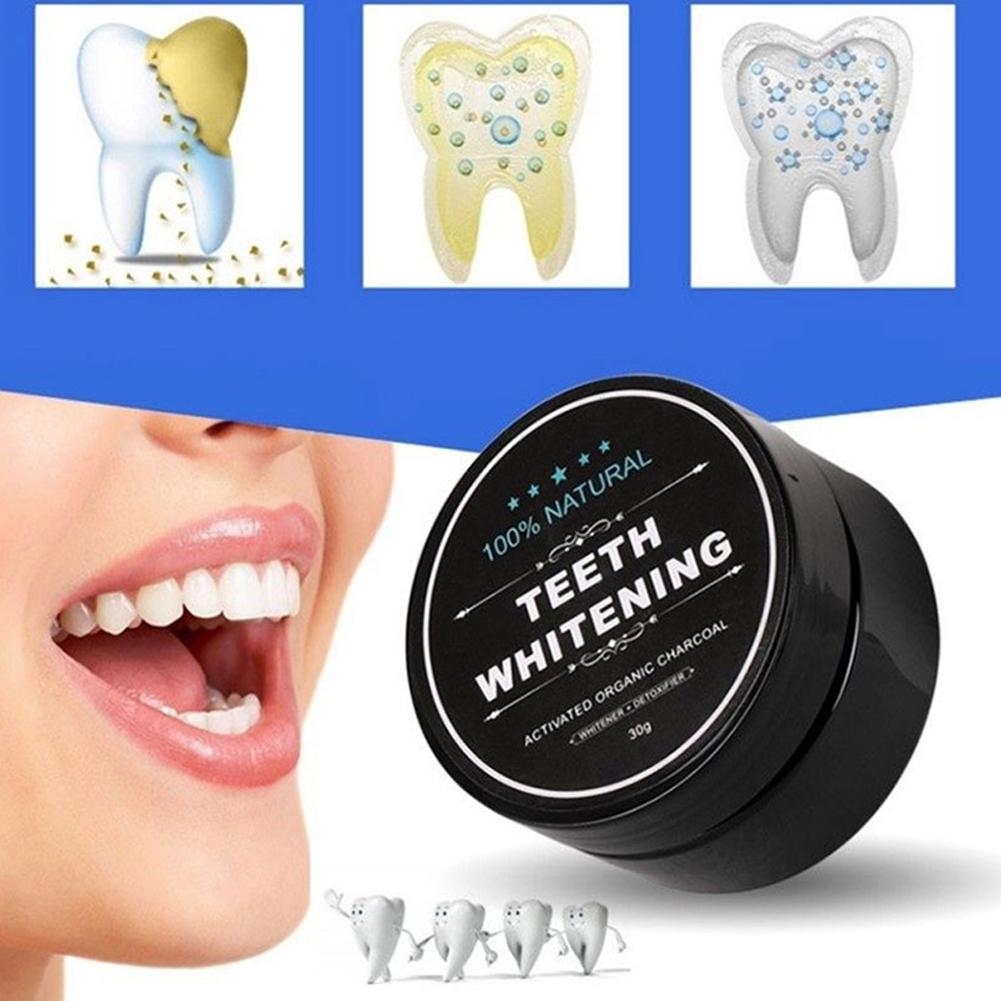 ผงฟอกสีฟัน ชาร์โคลธรรมชาติออร์ - Teeth Whitening Activated Organic Charcoal บทวิจารณ์และราคา