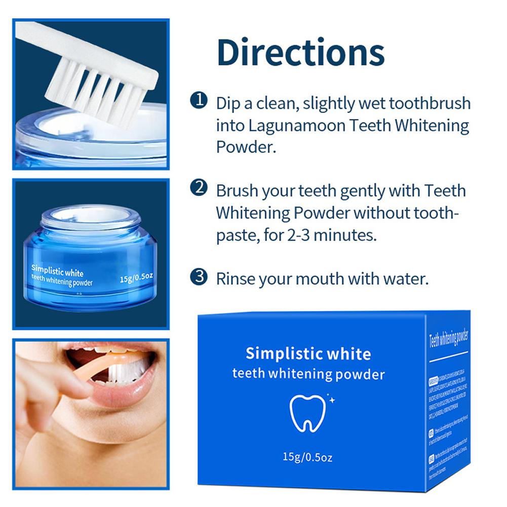 ผงฟอกฟันขาวสูตรเรียบง่าย ช่วยล - Teeth Whitening Zimba บทวิจารณ์และราคา