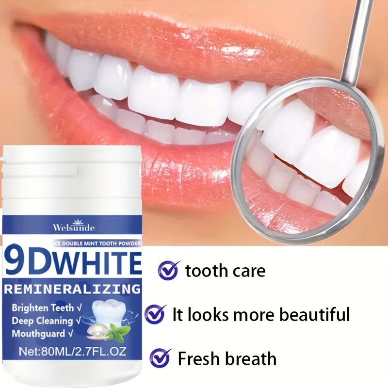 ผงฟันขาว 9D ไวท์ รีมิเนอรัลไลซ - Teeth Whitening Zimba บทวิจารณ์และราคา