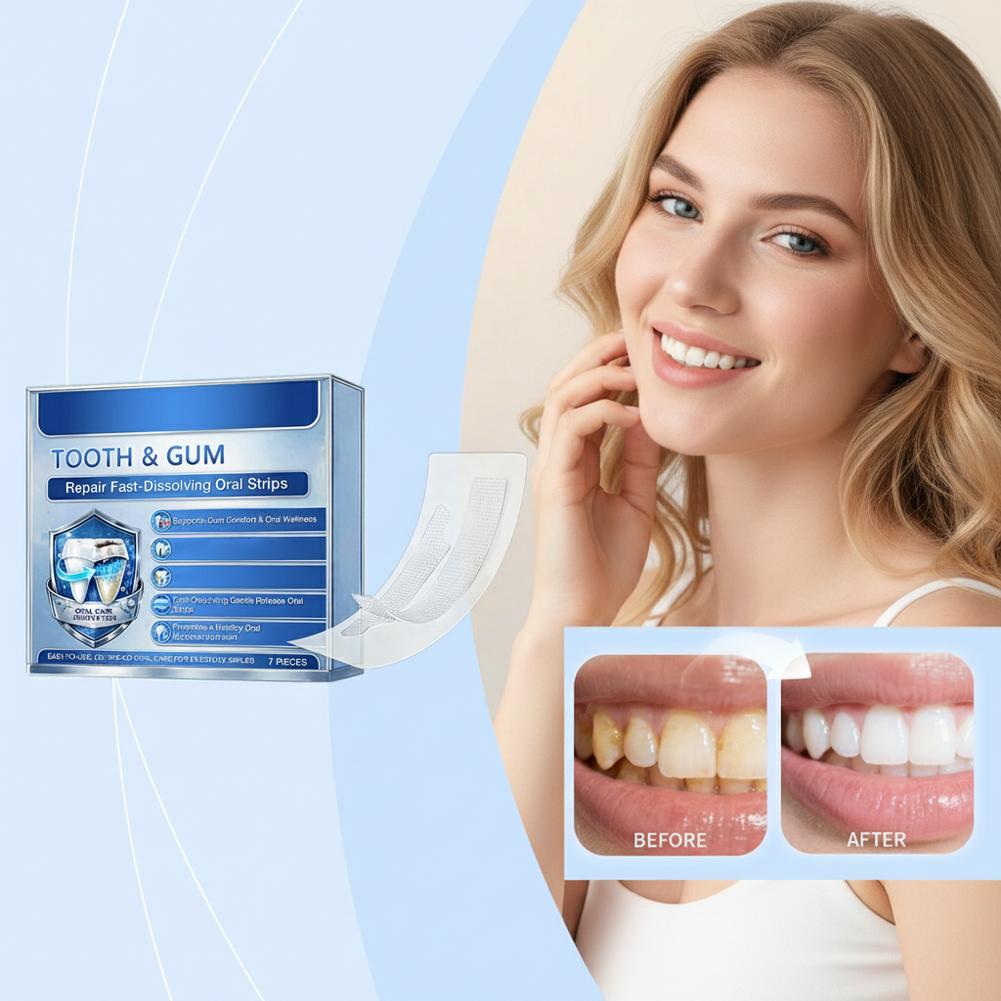 แผ่นฟอกสีฟัน 7 ชิ้น ชุดฟอกสีฟั - Teeth Whitening Veneers บทวิจารณ์และราคา