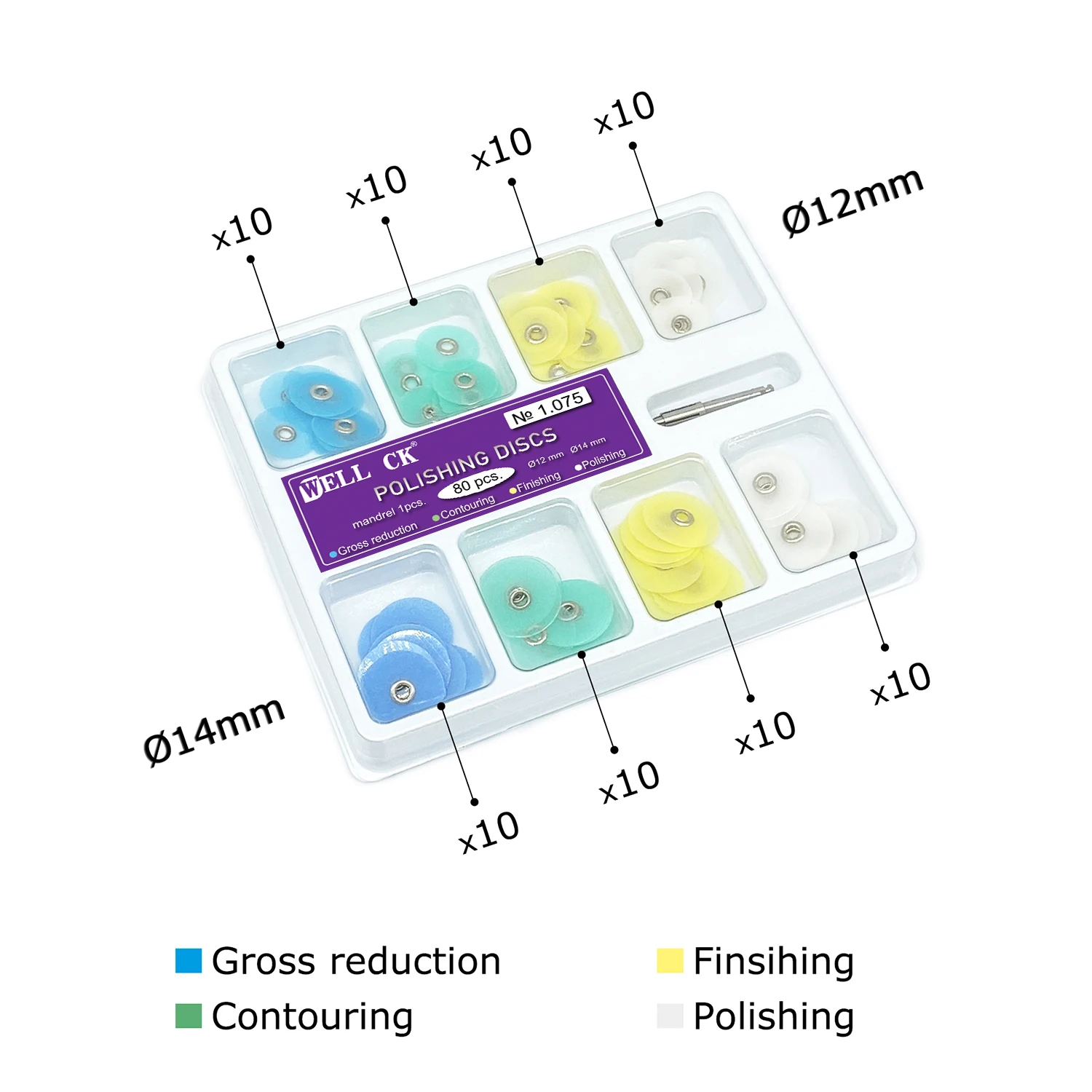 WELLCK ทันตกรรมแผ่นขัด Gross ล - Teeth Whitening Kit Professional บทวิจารณ์และราคา