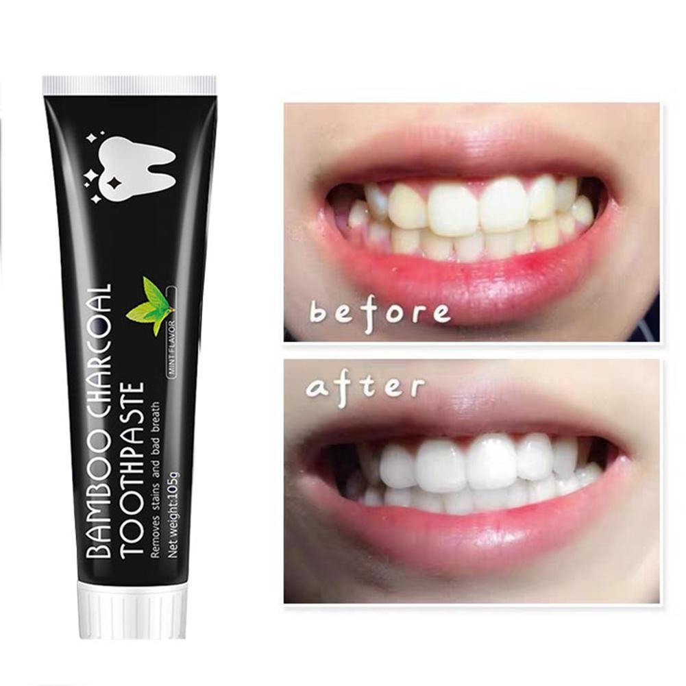 ยาสีฟันถ่านไม้ไผ่ ฟอกสีฟัน ถ่า - Teeth Whitening Activated Organic Charcoal บทวิจารณ์และราคา