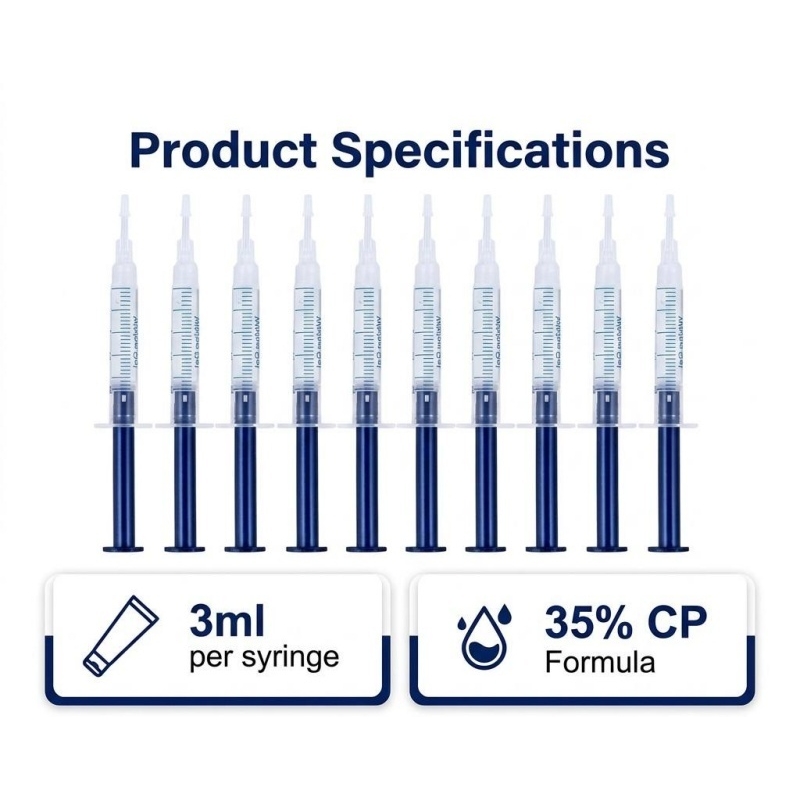 ชุดฟอกสีฟันแบบพกพา พร้อมหลอดไฟ - Teeth Whitening Bleaching Kit บทวิจารณ์และราคา